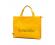 Music Carry Bag Wide Yellow with Notes