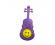 Shaker Violin Shape with Smiley Face