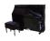 Piano Cover - Upright Full Black UP1