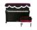 Piano Cover - Upright Top in Burgundy