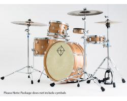 Dixon Little Roomer 5-Pce Drum Kit in Satin Natural Lacquer Finish