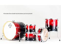 Dixon Fuse Maple 522 5-Pce Drum Kit in Candy Red Fade Gloss