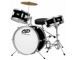 Opus Percussion 3-Piece Junior Drum Kit Black