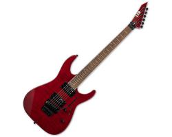 ESP LTD M-200FMSTR Electric Guitar See Thru Red