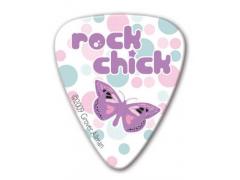 Rock Chick Guitar Picks - Rock Chick with Butterfly