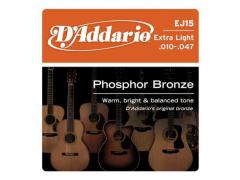 D'Addario Phosphor Bronze 10-47 Extra Light - EJ15
