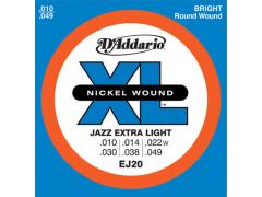 D'Addario Jazz 10-49  Extra Light - EJ20