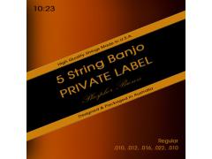 Private Label 5 String Banjo Phosphor Bronze 10-22 Regular