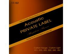 Private Label Phosphor Bronze Custom 11-52 Custom Light