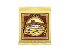 Ernie Ball Earthwood Nylon Classic Gold & Clear Ball End - 28/42 Medium Tension 2069