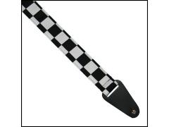 Colonial Leather Rag Strap - Black & White Checker