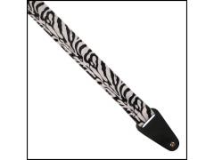 Colonial Leather Animal Fur Strap - Zebra