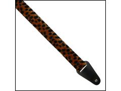 Colonial Leather Animal Fur Strap - Leopard