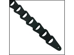 Colonial Leather Soft Suede Link Adjustable Strap Black