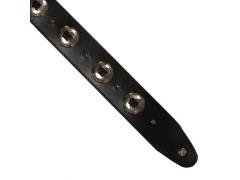 Colonial Leather Black 2.5 Leather with Conchos & Studs