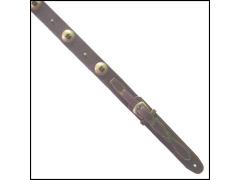Colonial Leather Western Ranger Concho Guitar Strap Brown
