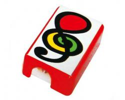 Pencil Sharpener Red with Treble Clef 5 Pack