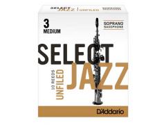 Rico Select Jazz Unfiled Soprano Saxophone Reeds Box of 10