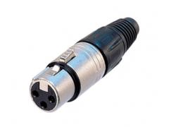Leem 3 Pin Female XLR Connector Nickel