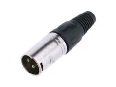 Leem 3 Pin Male XLR Connector Nickel