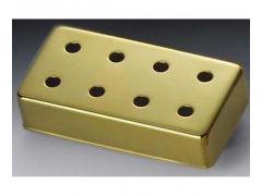 Schaller Pickup Cover - 8 Hole Humbucker 140 Gold