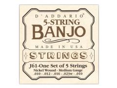 D'Addario 5 String Banjo - Nickel Medium EJ61