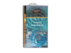 Feadog Irish Whistle with Book & CD Pack - Brass D