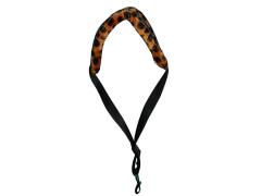 Colonial Leather Sax Strap Animal Fur - Leopard