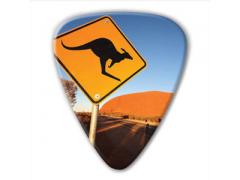 Australian Series Guitar Pick - Kangaroo Road Sign