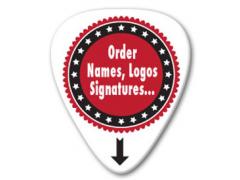 Custom Printed Pick Classic - Delrinex™ ISO Standard - One Colour, One Side