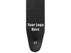 Custom Printed Basic 2.5" Leather Guitar Strap - 25