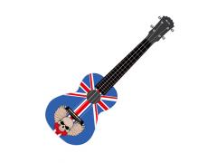 Kealoha Graphic Concert Ukulele 24-14 - Skull British Flag