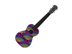 Kealoha Graphic Concert Ukulele 24-23 - Hearts