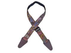 Colonial Leather Aboriginal Art Guitar Straps - Honey Ants