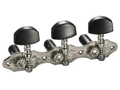 Schaller Classical Machine Head Hauser Nickel/Ebony Buttons