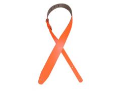 Colonial Leather Basic 2.5" Guitar Strap - Hi Vis Orange (discontinued)