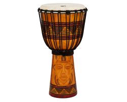 Toca Origins Series Rope Tuned Wood Djembe Tribal Mask