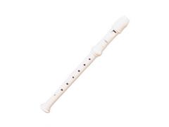 Aulos Descant 203A - 2 Piece Recorder Ivory