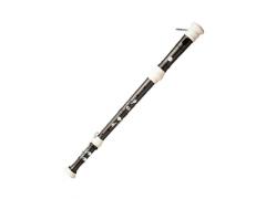 Aulos Bass 533B - 3 Piece Recorder Brown with Bocal