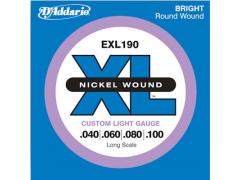 D'Addario XL Long Scale Bass 40-100 - EXL190