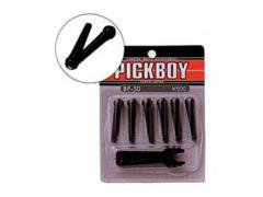 Pickboy Guitar Bridge Pin Set with Tool Black
