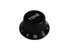 Pickboy Guitar Tone Knob Plastic S-Style Black
