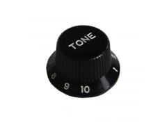 Pickboy Guitar Tone Knob Plastic S-Style Black