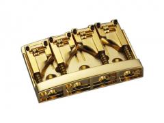 Schaller 3-D 4 String Bass Guitar Bridge 469 Gold