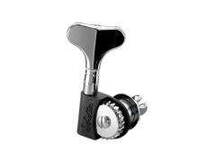 Schaller Bass Machine Heads 2 Per Side BM Light Black & Chrome