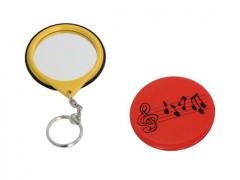 Key Ring with Mirror - Red with Music