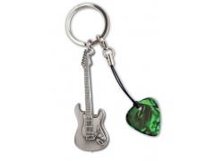 Grover Allman Guitar Keyring - Electric Strat Guitar