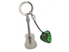 Grover Allman Guitar Keyring - Acoustic Guitar