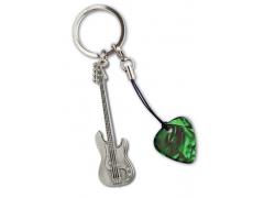 Grover Allman Guitar Key Ring - Electric Bass Guitar