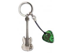 Grover Allman Guitar Keyring - Gibson SG Electric Guitar